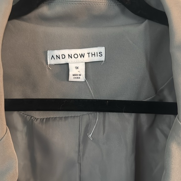 ❗️NWOT And Now This (Macy’s) size 1x gray blazer - Picture 2 of 6